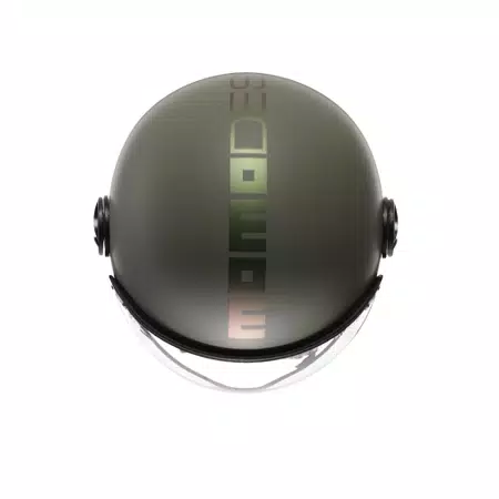 MOMODESIGN FGTR CLASSIC FLIP MATT GREEN / BRONZE - JET HELMET WITH VISOR E2206 -  - 5