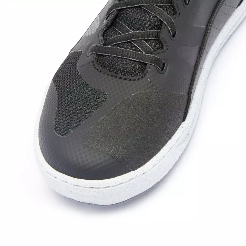 SUBURB AIR - MEN'S SUMMER MOTORCYCLE SHOES IN FABRIC - BLACK/WHITE/IRON-GATE - 8