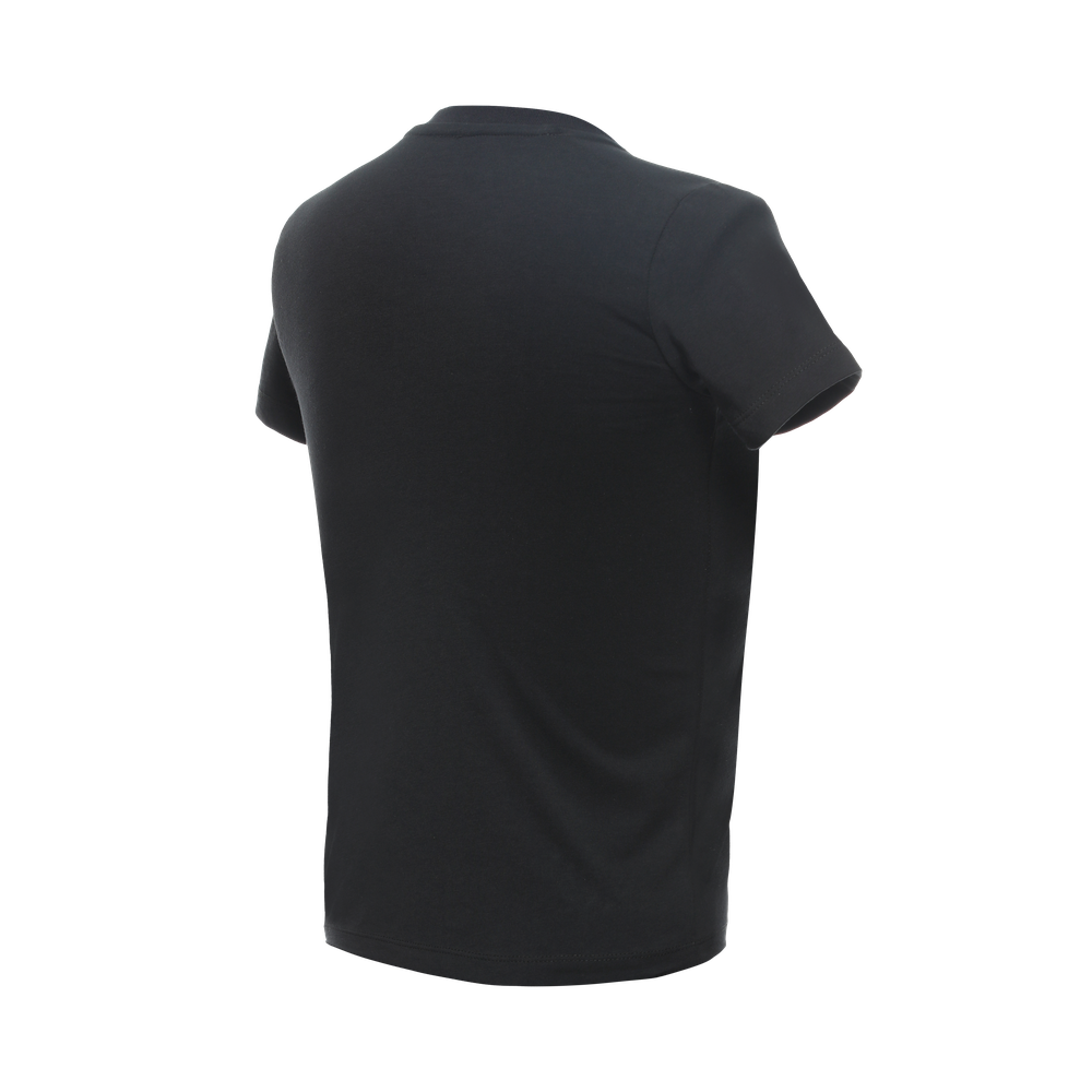dainese-logo-t-shirt-bambino-black-red-fluo image number 1