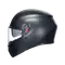 K3 MATT BLACK - MOTORBIKE FULL FACE HELMET E2206