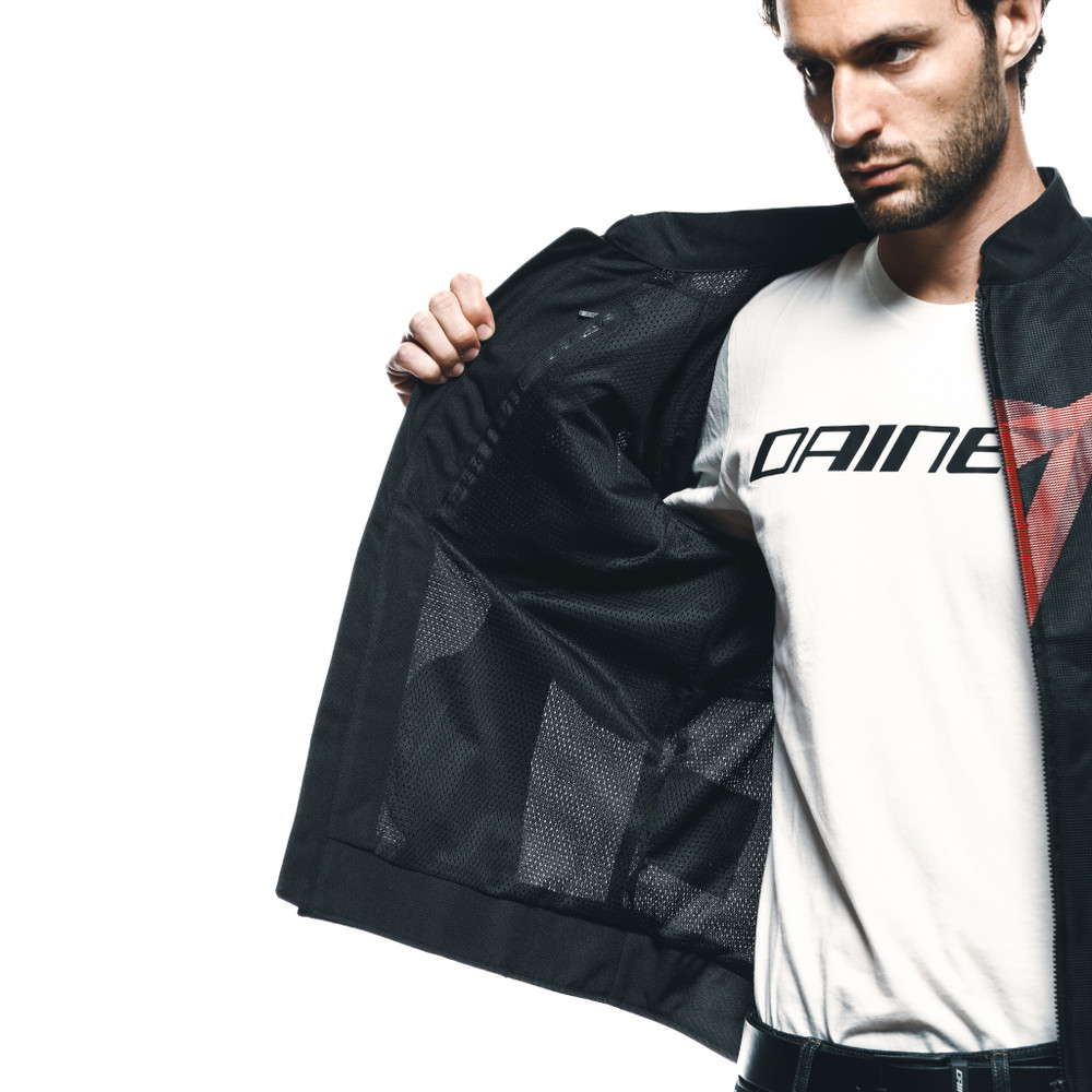 herosphere-air-blouson-moto-estival-homme-black-red-diamond image number 13