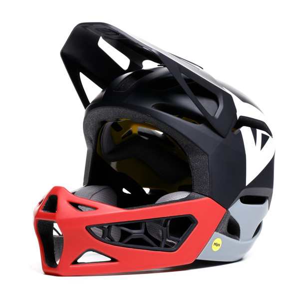 linea-01-mips-evo-full-face-bike-helmet-mono-matt-black-red-nardo-grey image number 0