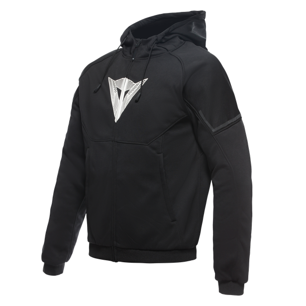 daemon-x-safety-hoodie-giacca-moto-in-tessuto-uomo-black-black-white image number 0