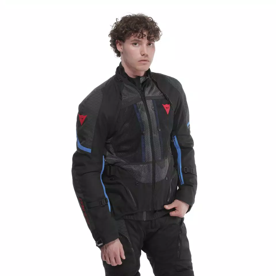 SUPER ADVENTURE ABSØLUTESHELL™ - MEN MOTORCYCLE OFF-ROAD JACKET - BLACK/BLACK/BLUE - 13