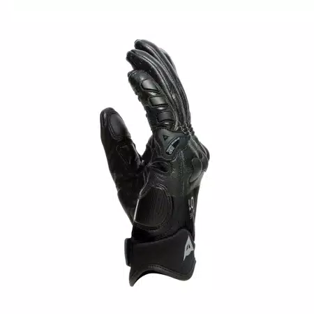 X-RIDE - MEN'S MOTORCYCLE LEATHER GLOVES - BLACK/BLACK - 4
