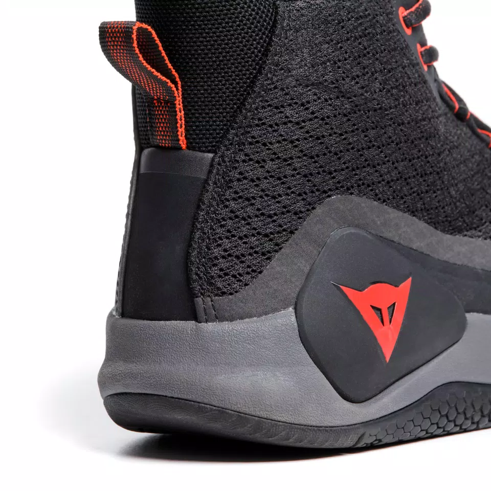 ATIPICA AIR 2 - MEN'S SUMMER MOTORCYCLE SHOES IN FABRIC - BLACK/RED-FLUO - 4