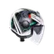 ETERES GHEPARD MATT WHITE/BLACK/GREEN - MOTORRAD JET-HELM E2206