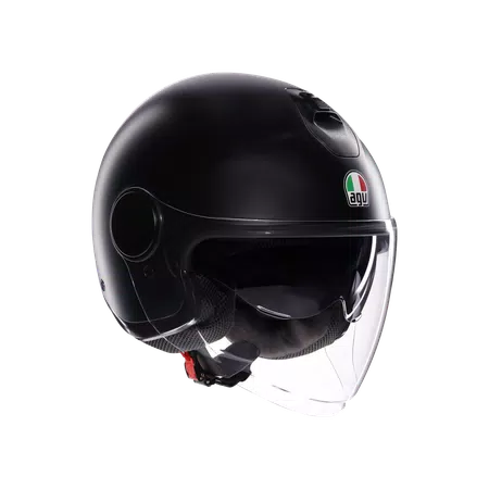 ETERES MONO MATT BLACK - MOTORBIKE OPEN FACE HELMET E2206 -  - 1