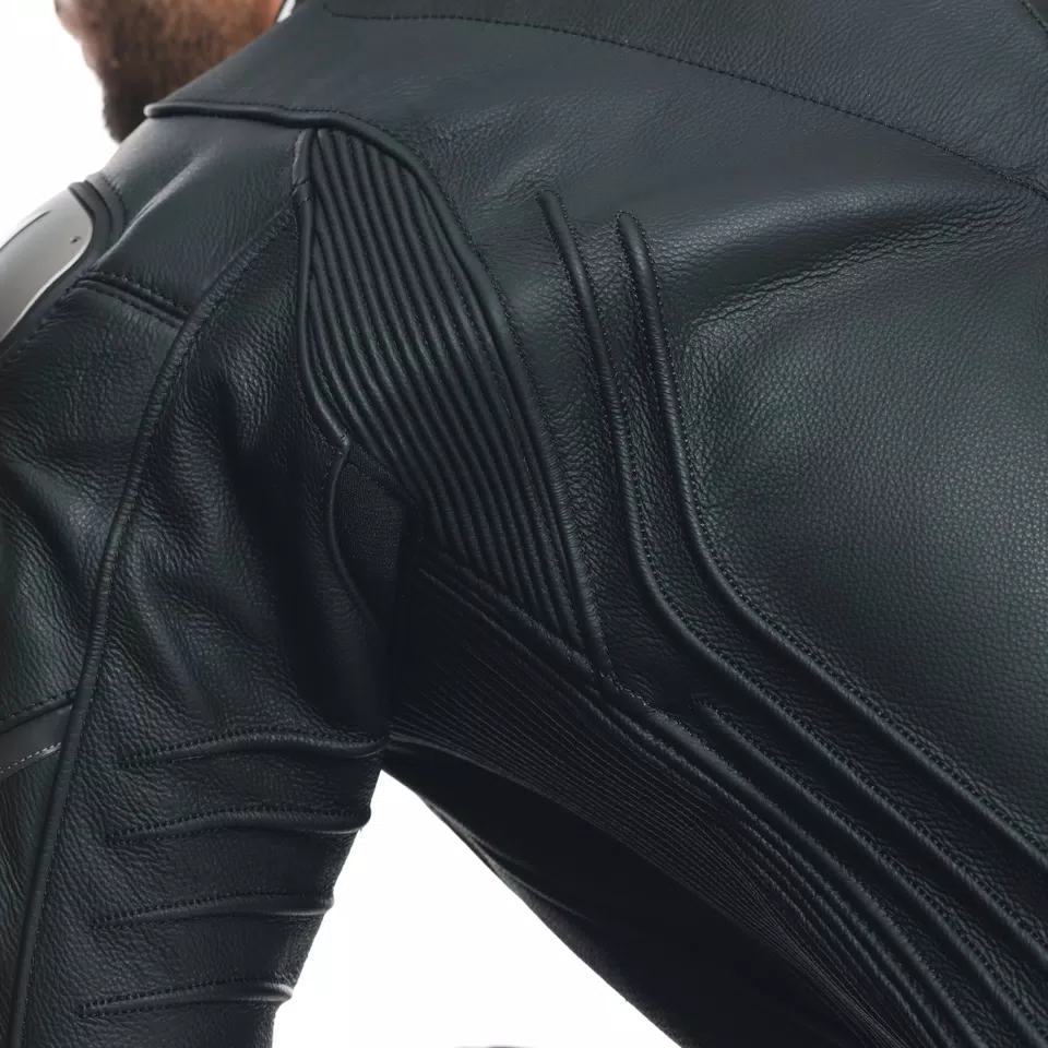 LAGUNA SECA 5 - TUTA MOTO DIVISIBILE IN PELLE PERFORATA UOMO - BLACK/BLACK/WHITE - 15