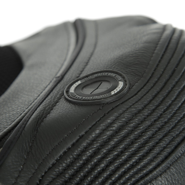 MISANO 2 LADY D-AIR® PERF. 1PC SUIT BLACK/BLACK/WHITE- Women Leather Suits