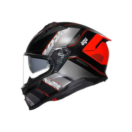 K7 AGV DOT(E2206) MPLK - KYBER MATT BLACK/RED -  - 4