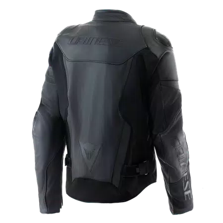 IPERATTIVA - HERREN-MOTORKRADJACKE AUS LEDER UND STOFF - BLACK/BLACK - 2