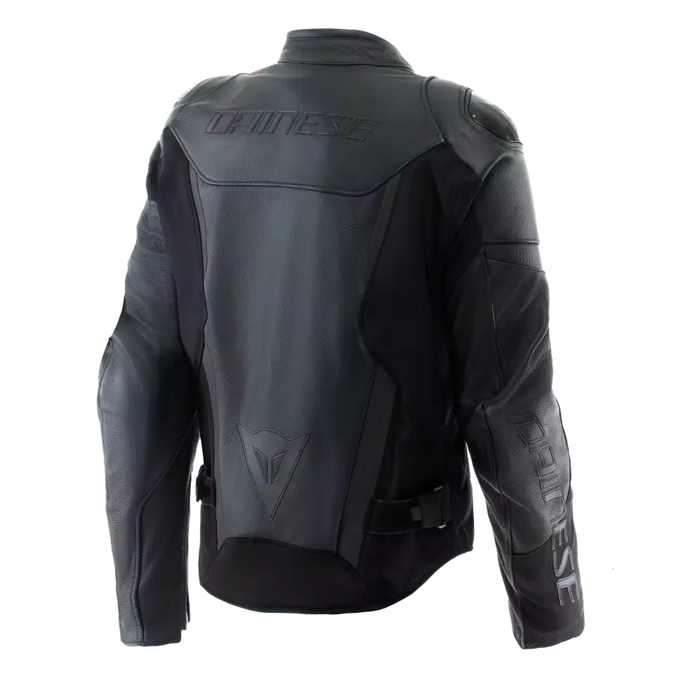 IPERATTIVA - MEN LEATHER-TEXTILE MOTORCYCLE JACKET - BLACK/BLACK - 2