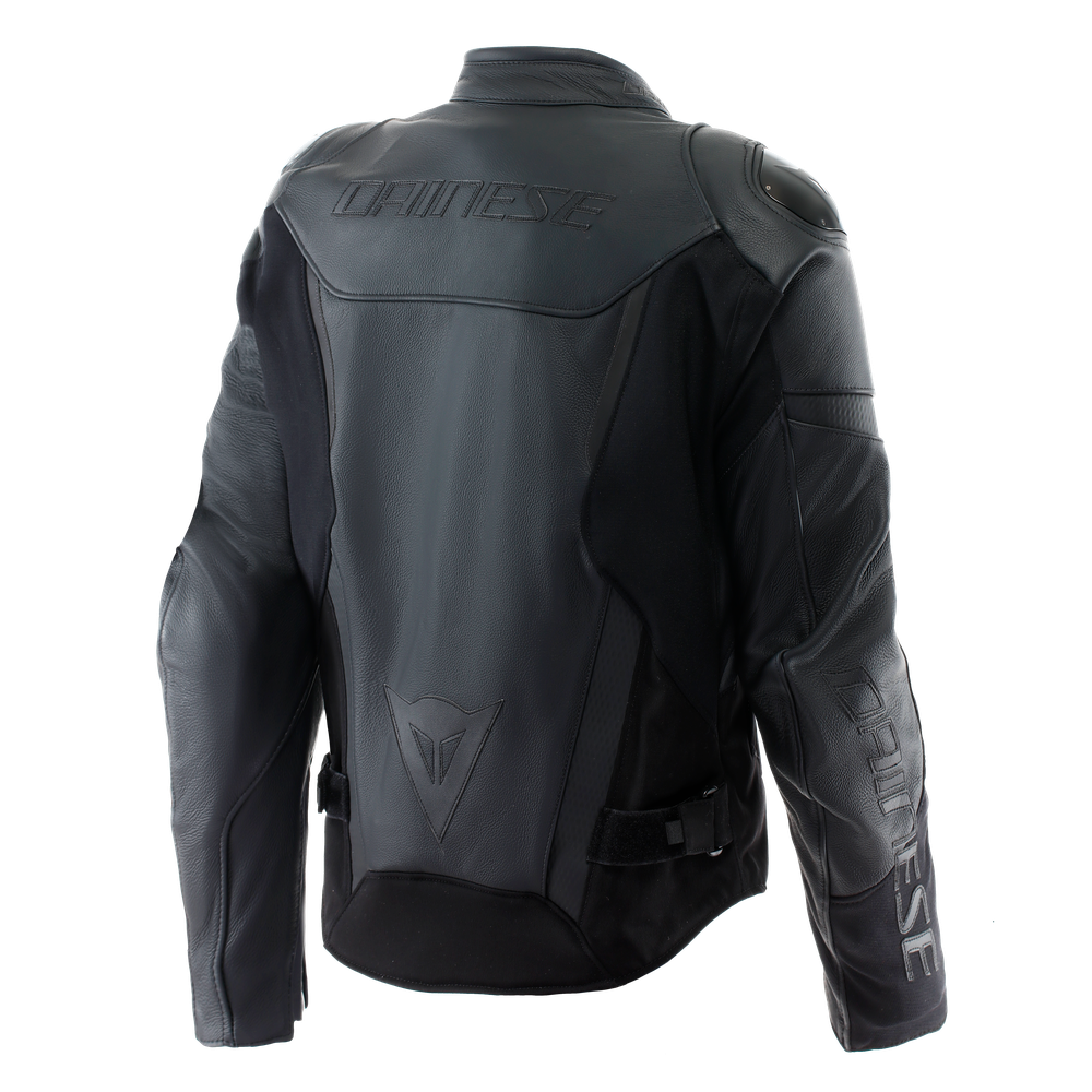 iperattiva-herren-motorkradjacke-aus-leder-und-stoff-black-black image number 1