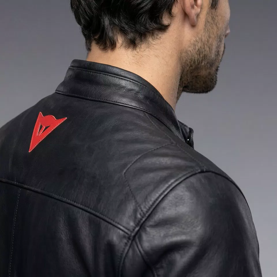 LEGGENDA - MOTORCYCLE JACKET IN LEATHER MEN - BLACK - 5