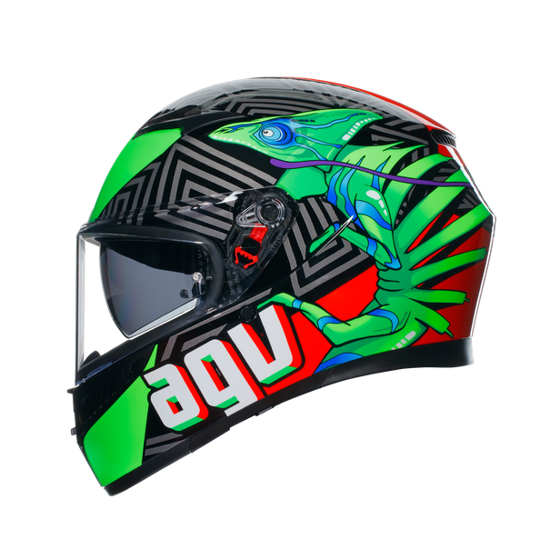 k3-e2206-kamaleon-black-red-green image number 3