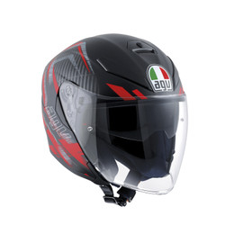 K-5 JET E2205 MULTI - URBAN HUNTER MATT BLACK/RED 