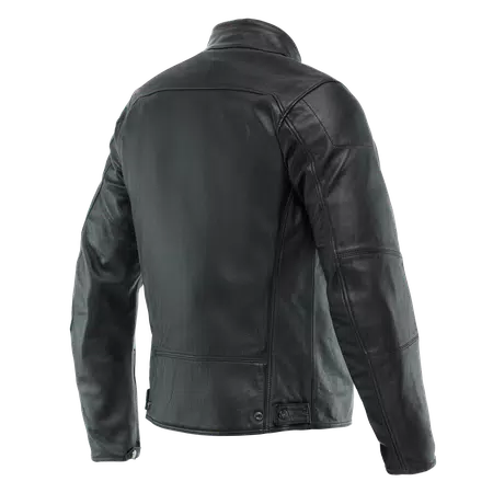 MIKE 3 - HERREN MOTORRADJACKE AUS LEDER - BLACK - 2