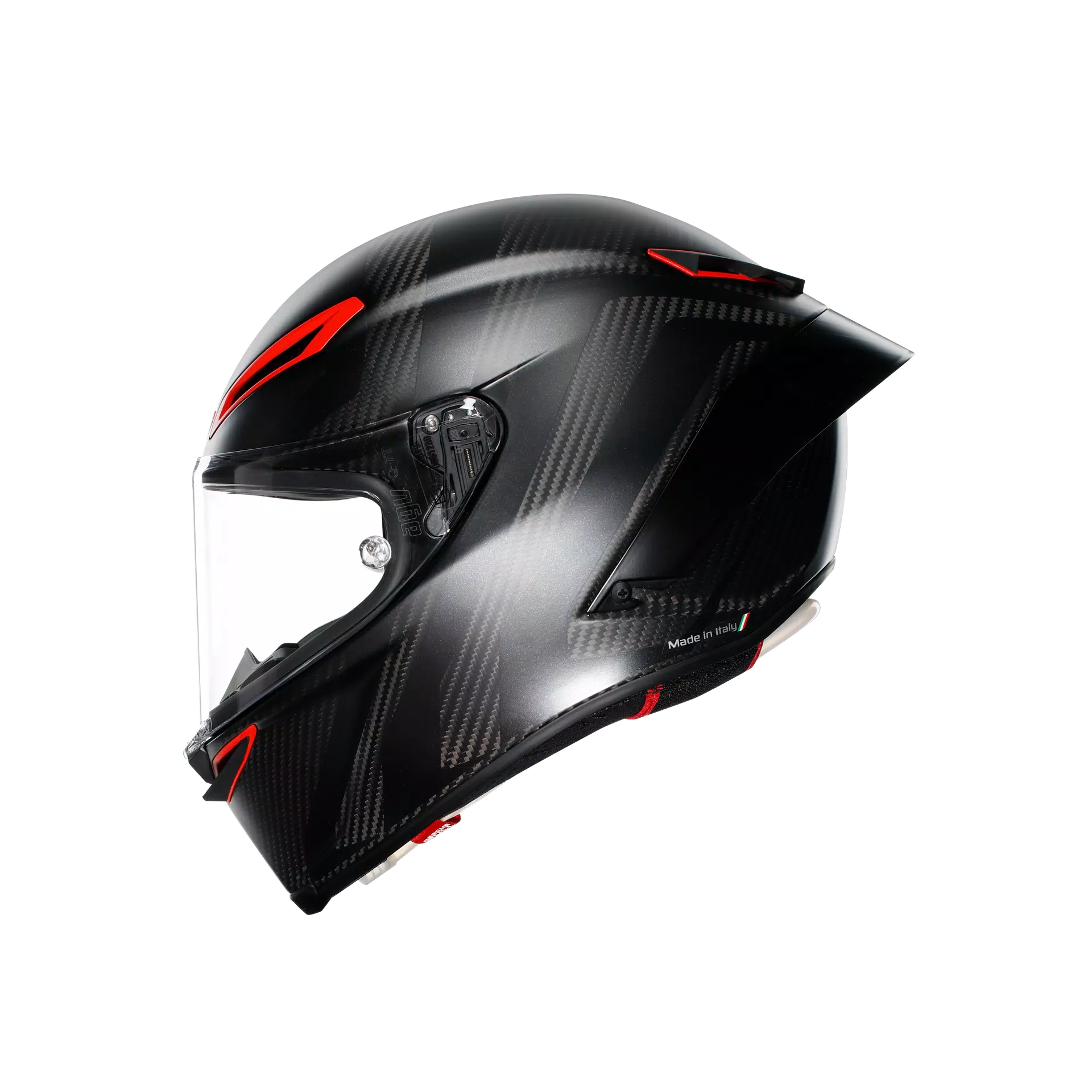 PISTA GP RR INTREPIDO MATT CARBON/BLK/RED - CASCO MOTO INTEGRAL E2206 DOT