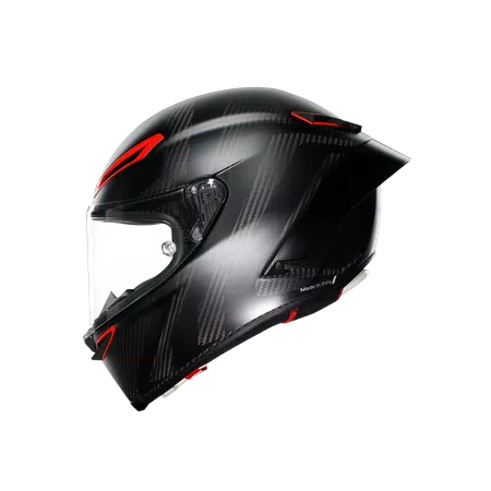 PISTA GP RR INTREPIDO MATT CARBON/BLK/RED - CASCO MOTO INTEGRALE E2206 DOT -  - 4