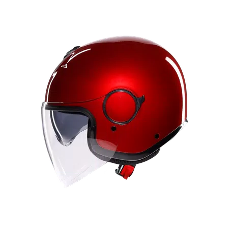 ETERES MONO CORSA RED - MOTORBIKE OPEN FACE HELMET E2206 -  - 4