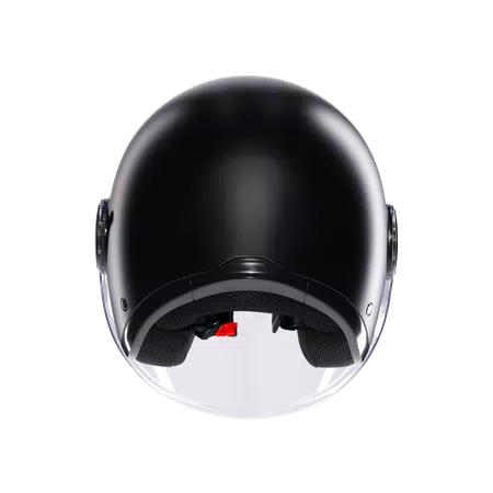 ETERES MONO MATT BLACK - MOTORBIKE OPEN FACE HELMET E2206 -  - 5