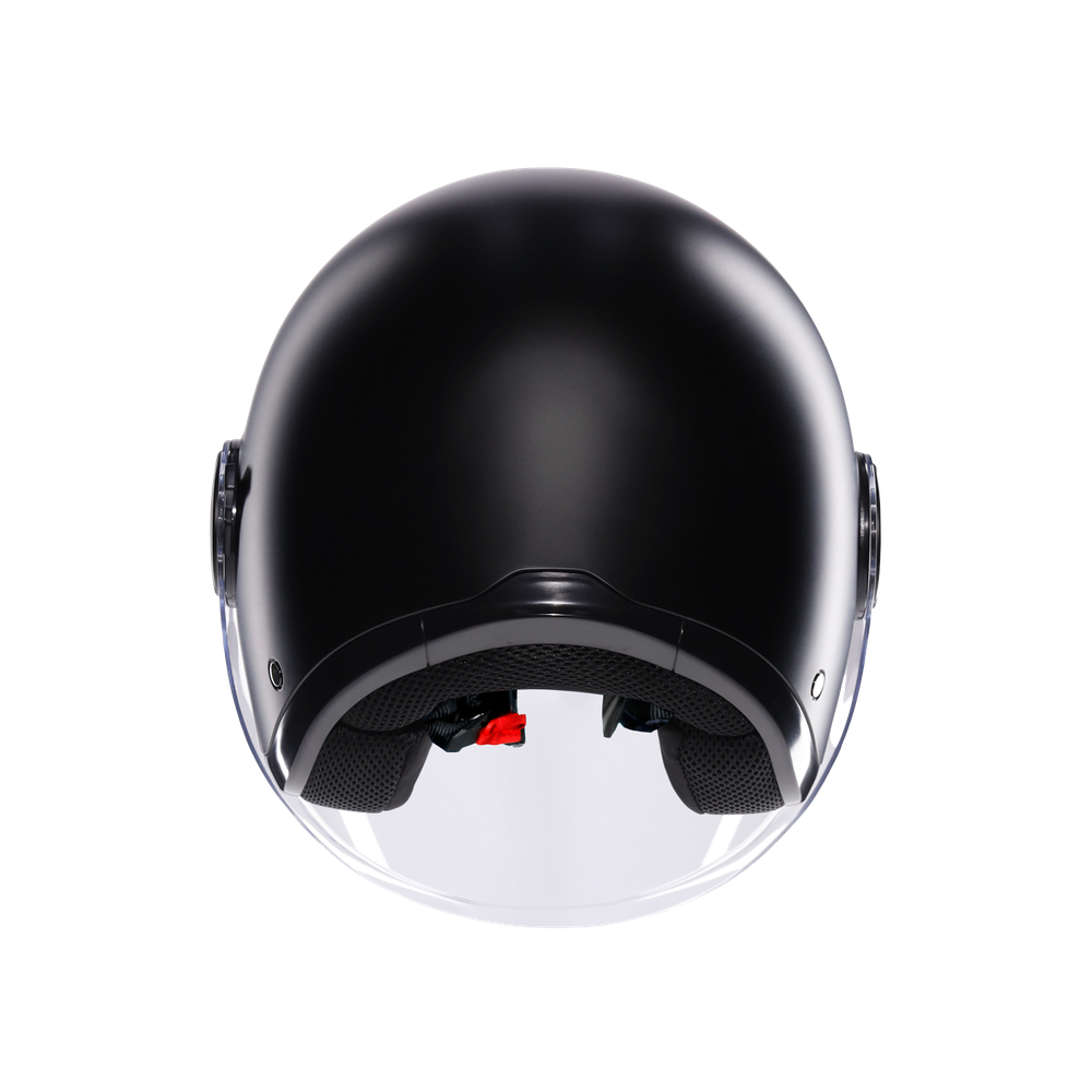 eteres-mono-matt-black-motorbike-open-face-helmet-e2206 image number 4