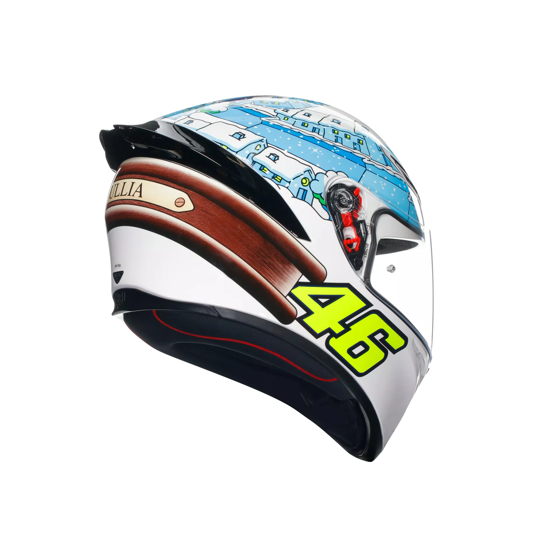 K1 S ROSSI WINTER TEST 2017 - MOTORBIKE FULL FACE HELMET E2206