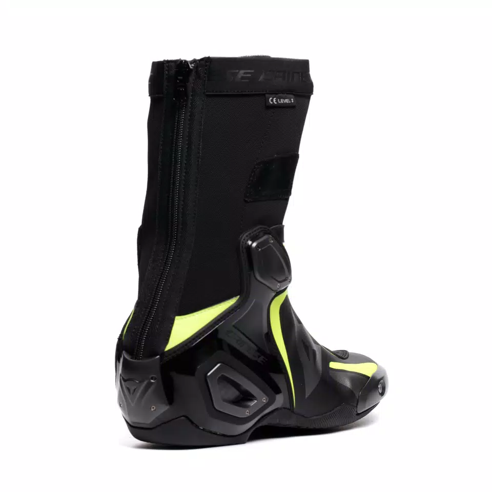 Black and yellow motorcycle boots sale