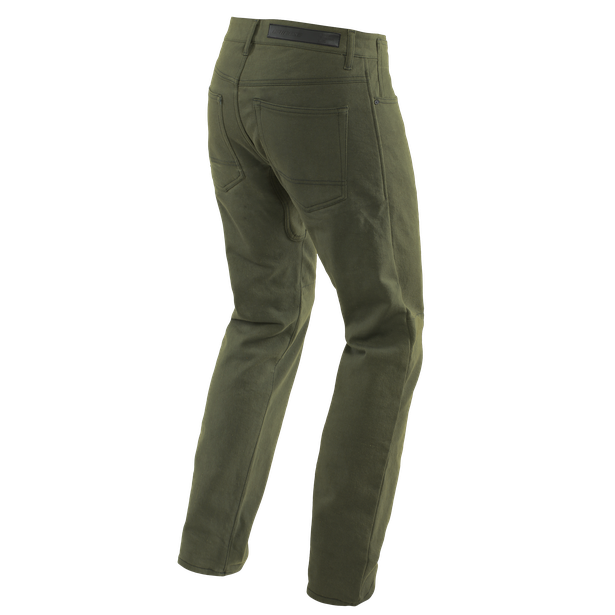 casual-regular-pantaloni-moto-in-tessuto-uomo-olive image number 1