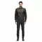 ISTRICE - MEN'S MOTORCYCLE PERFORATED LEATHER JACKET