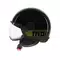 MOMODESIGN FGTR CLASSIC STRIPES BLACK / YELLOW FLUO - JET HELMET WITH VISOR E2206