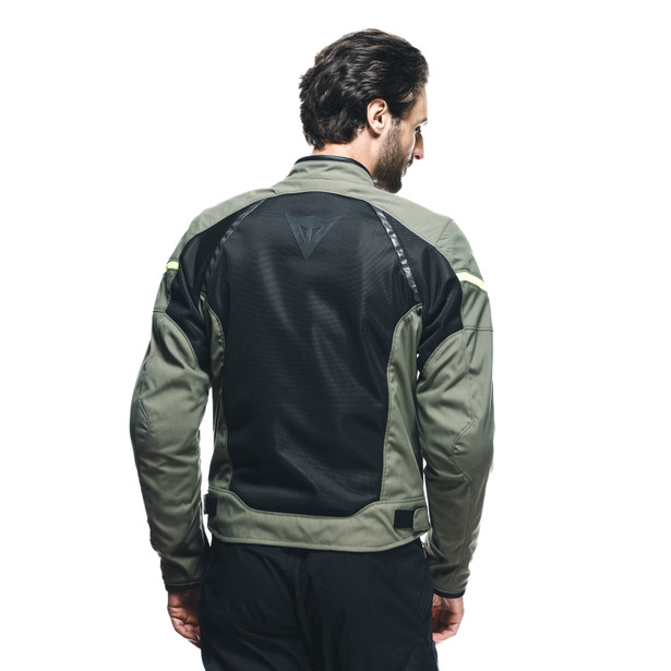 air-frame-3-tex-giacca-moto-estiva-in-tessuto-uomo-army-green-black-fluo-yellow image number 3