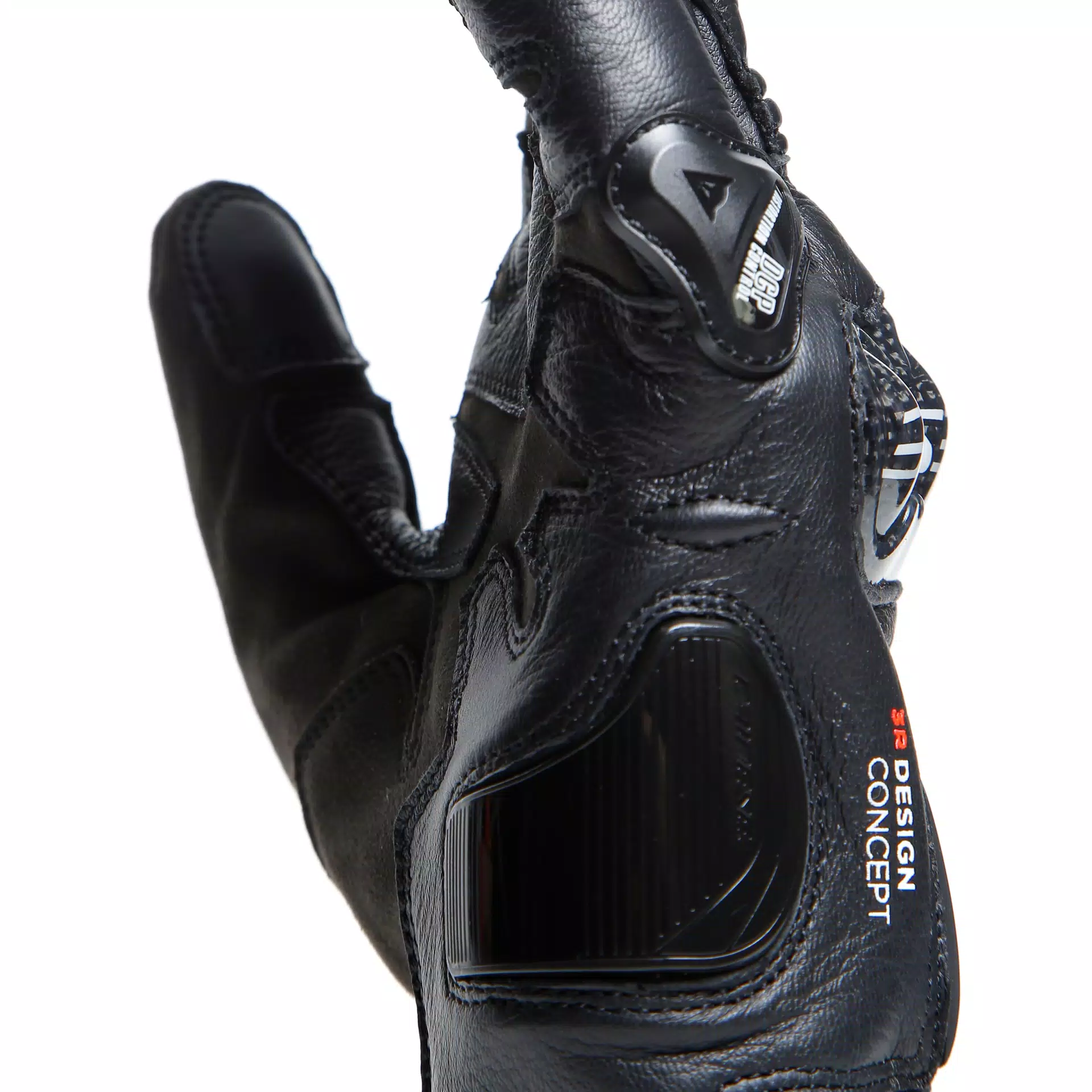 【新品】ダイネーゼ Lサイズ　　　　　CARBON 4 SHORT GLOVES CARBON 4 - MEN'S MOTORCYCLE SHORT LEATHER GLOVES | BLACK/FLUO-RED