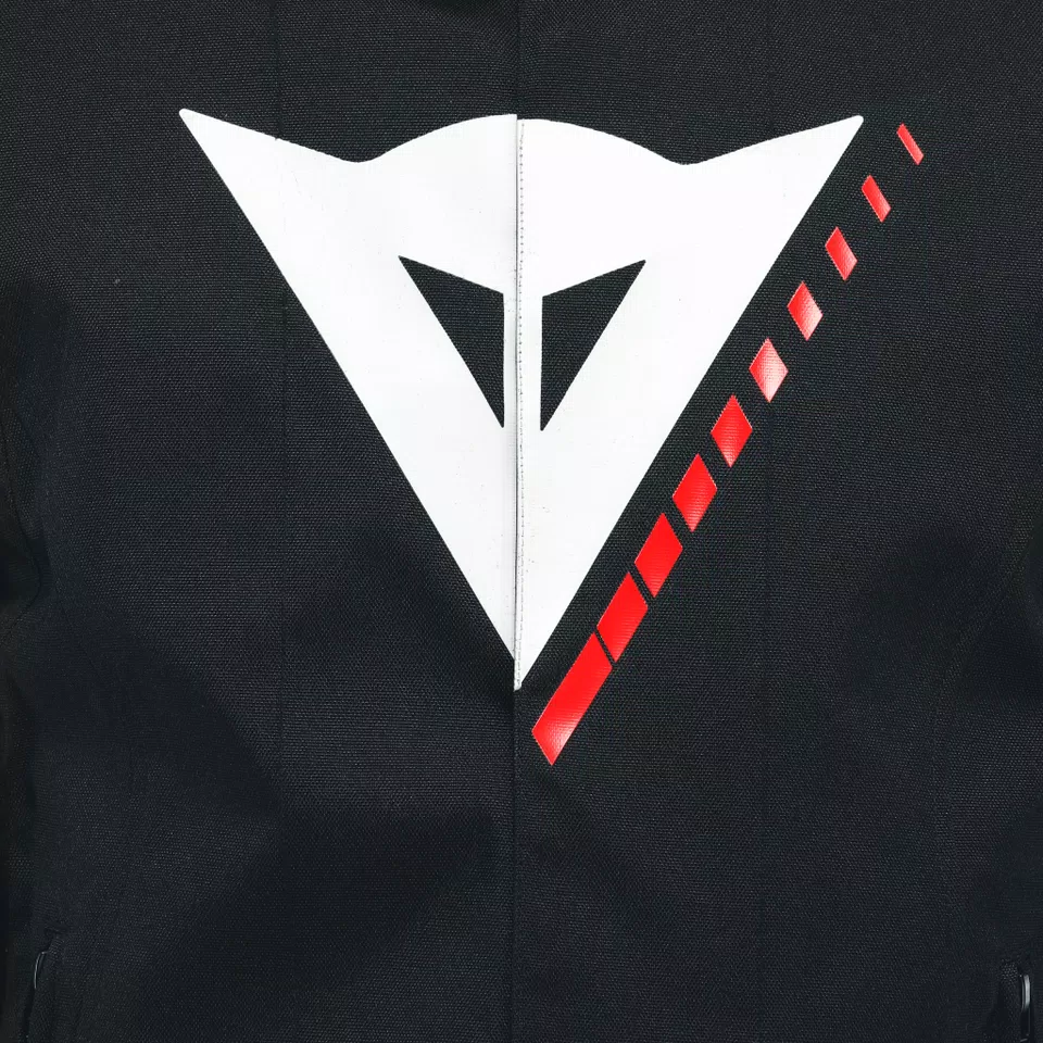 VELOCE D-DRY®- MEN'S WATERPROOF MOTORCYCLE JACKET - BLACK/WHITE/LAVA-RED - 7