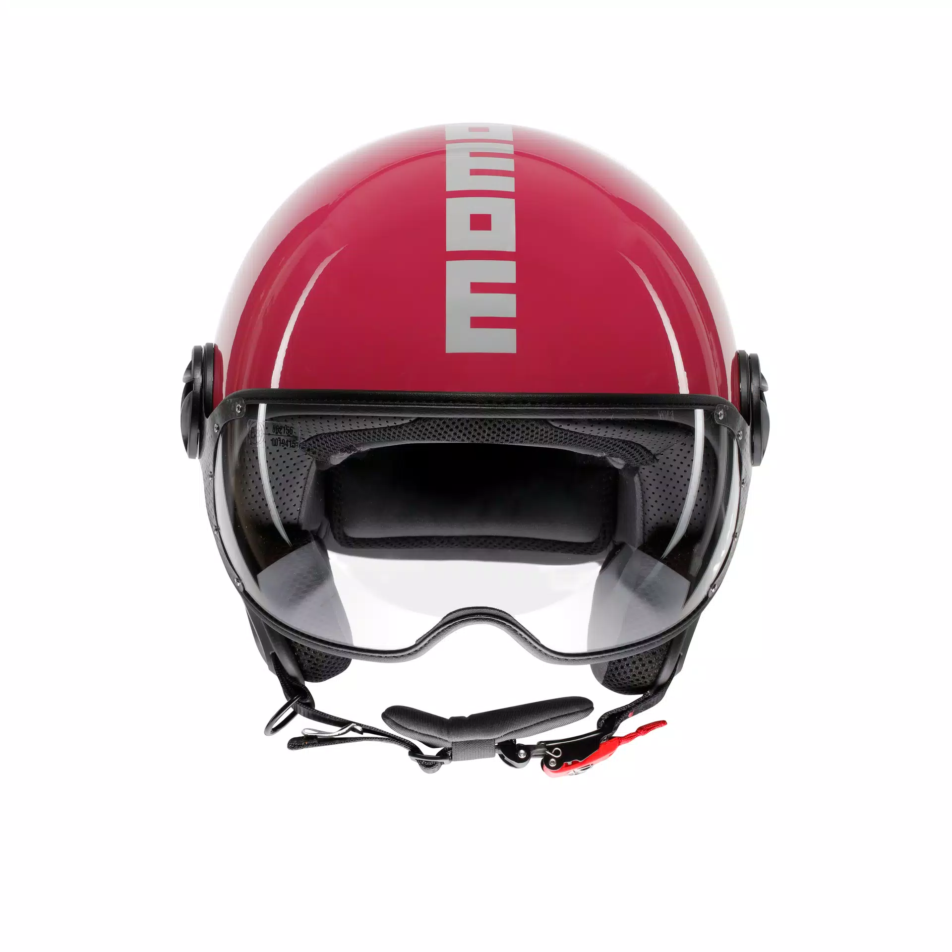 MOMODESIGN FGTR CLASSIC CANDY FUCSIA / WHITE - JET HELMET WITH VISOR E2206