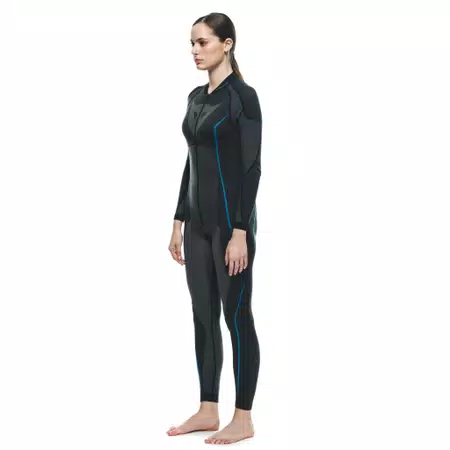 WOMEN'S MOTORCYCLE TECHNICAL UNDERSUIT - BLACK/BLUE - 2