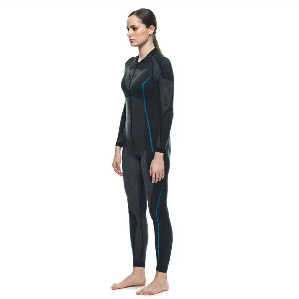 WOMEN'S MOTORCYCLE TECHNICAL UNDERSUIT - BLACK/BLUE - 2