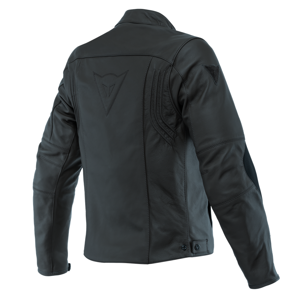 razon-2-giacca-moto-in-pelle-uomo-black image number 1