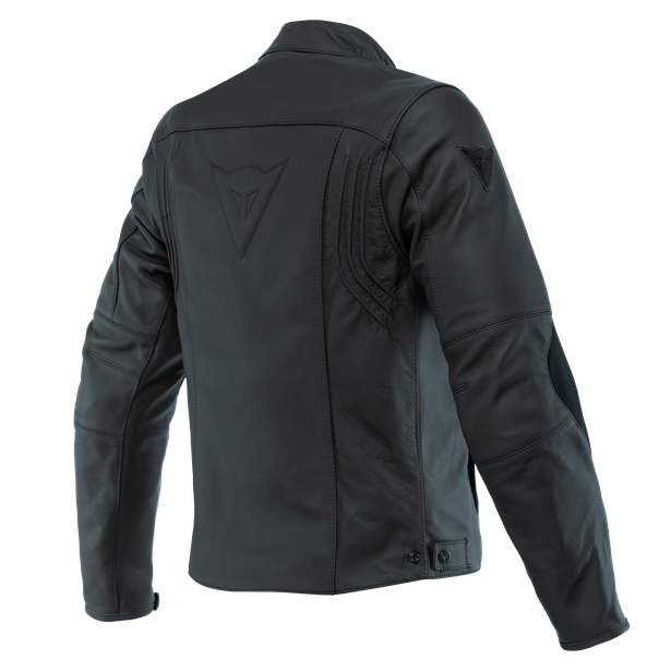razon-2-giacca-moto-in-pelle-uomo-black image number 1