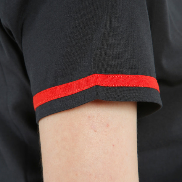 PADDOCK LADY T-SHIRT BLACK/LAVA-RED- Casual Wear