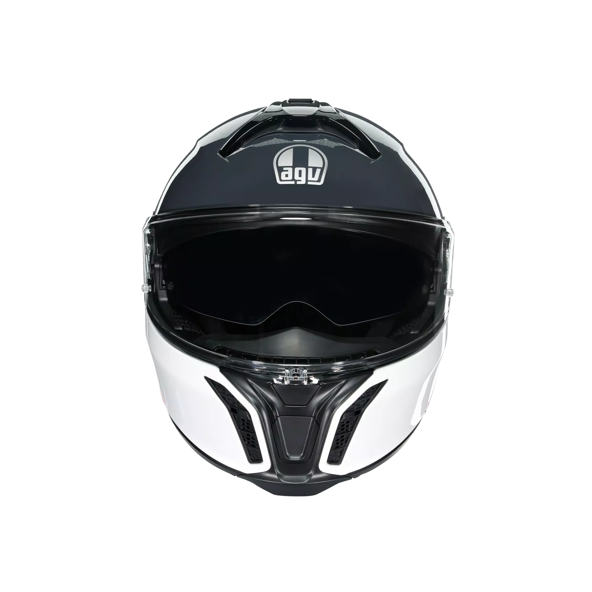 TOURMODULAR BALANCE WHITE/GREY/RED - CASQUE MOTO MODULAIRE E2206