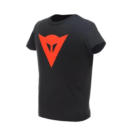 DAINESE LOGO - CHILDREN'S T-SHIRT - BLACK/RED-FLUO - 1
