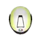 STREETMODULAR ISEO MATT WHITE/BLACK/YEL FLUO - MOTORBIKE FLIP UP HELMET E2206