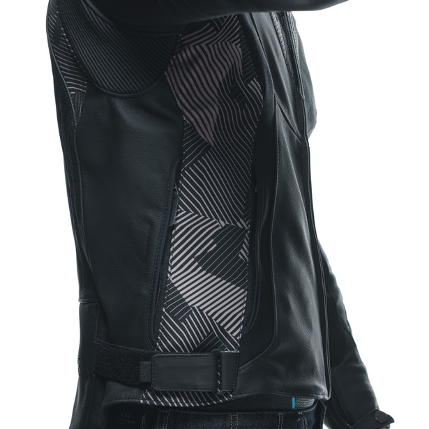 avro-5-giacca-moto-in-pelle-uomo-black-anthracite image number 8