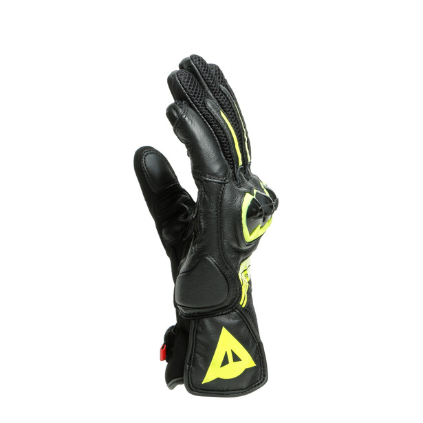 mig-3-unisex-leather-gloves-black-fluo-yellow image number 3