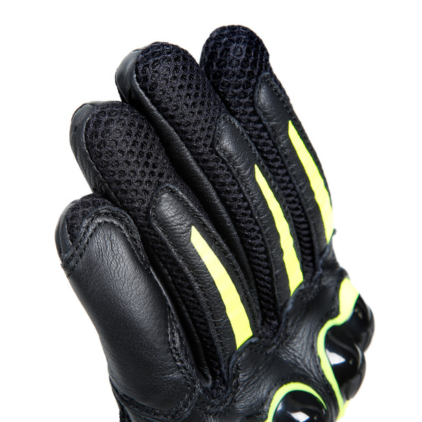 mig-3-unisex-leather-gloves-black-fluo-yellow image number 12