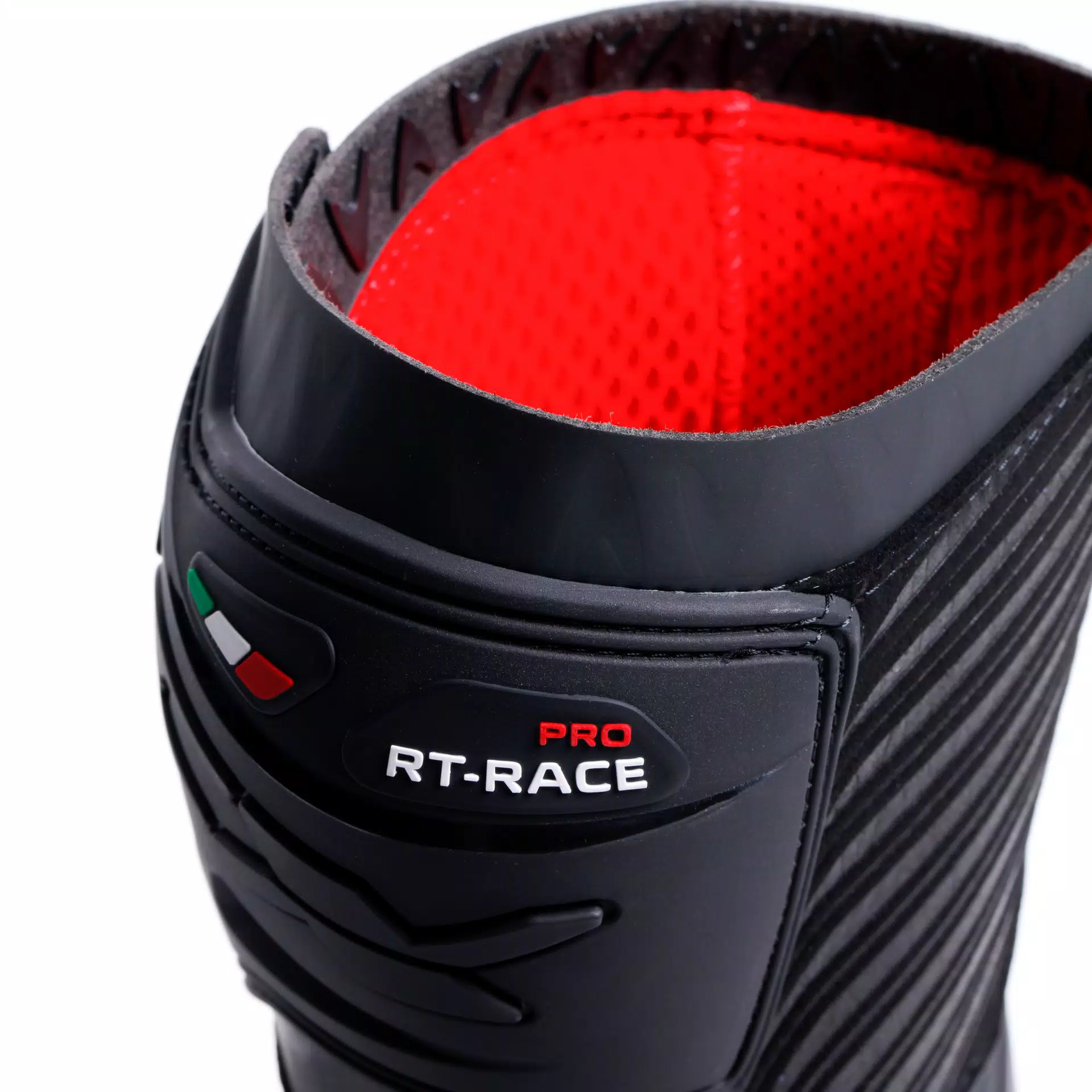 RT-RACE PRO AIR MEN'S MOTORCYCLE RACING BOOTS - BLACK/WHITE/GREY