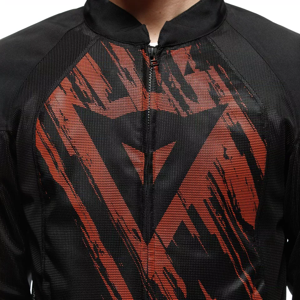 HEROSPHERE AIR - MEN SUMMER MOTORCYCLE JACKET - BLACK/RED TARMAC - 13