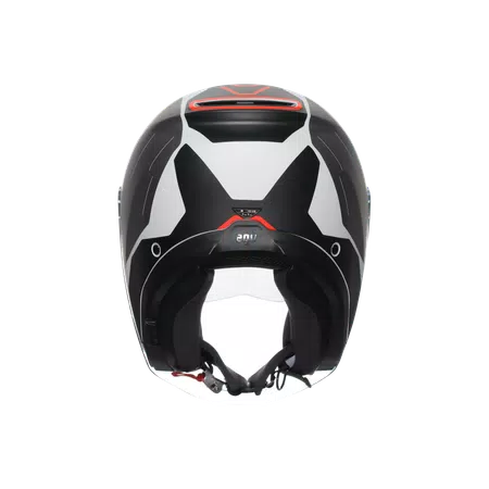 IRIDES AGV E2206 - TRIESTE MATT BLACK/WHITE/RED -  - 5